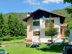 In a sunny position in the nature nearby the Lake Ledro